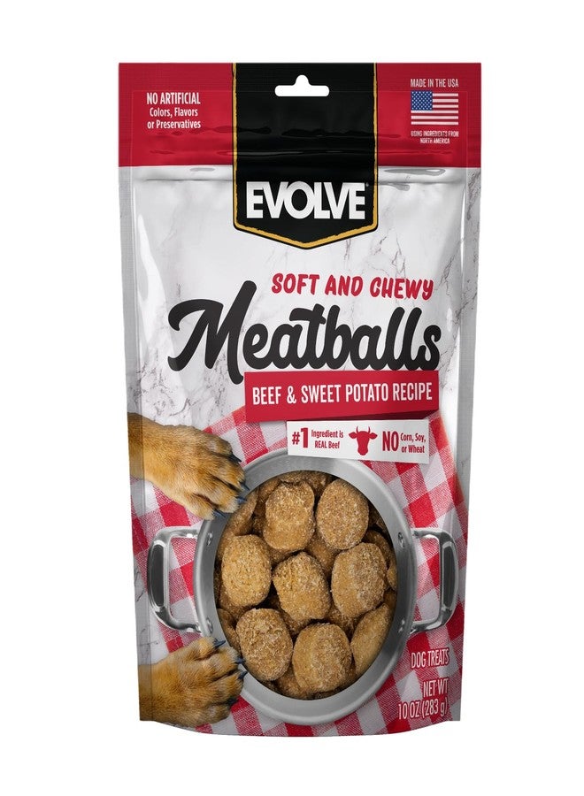 Evolve Classics Soft & Chewy Beef & Sweet Potato Recipe Meatballs, 10oz.